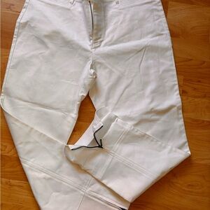 Simon Chang Denim White Pants